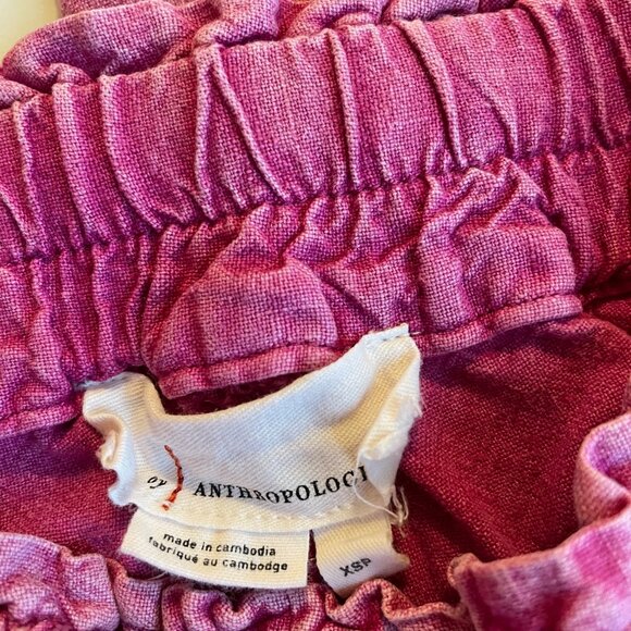 Anthropologie Pink Ankle Cropped Pants - Picture 3 of 3